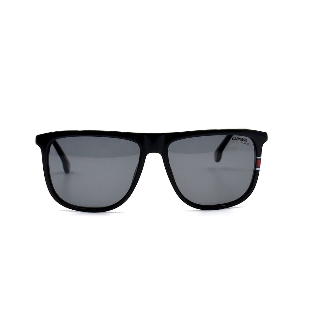 NEW CARRERA 218/S 807 BLACK GREY POLARIZED AUTHENTIC SUNGLASSES - Picture 2 of 11